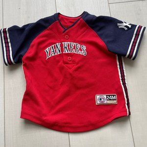 Alex Rodriguez Yankees Baby Jersey 24 Months MLB Button Up Red New York
